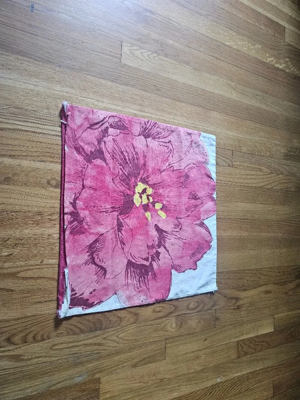 Pottery Barn Red Poppy Decorative Pillow Cover